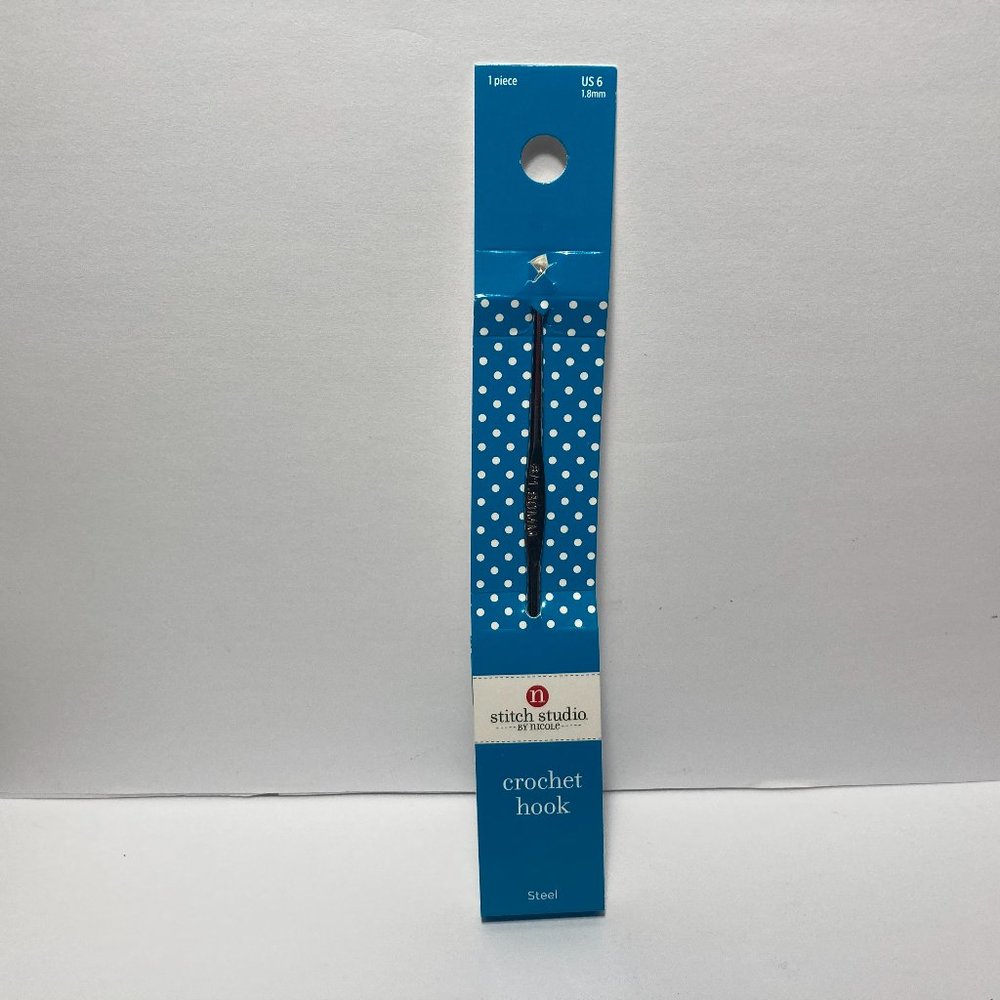 Steel Crochet Hook US 6 (1.8mm) 5" Stitch Studio